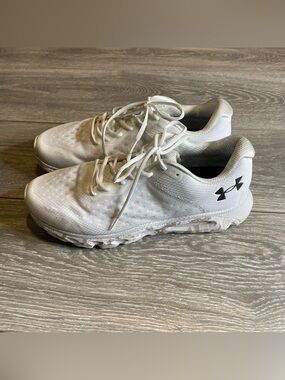 Mens Under Armour  Sz 12 UA Hovr Infinite 3 Camo Running Shoes 3024001-101 White